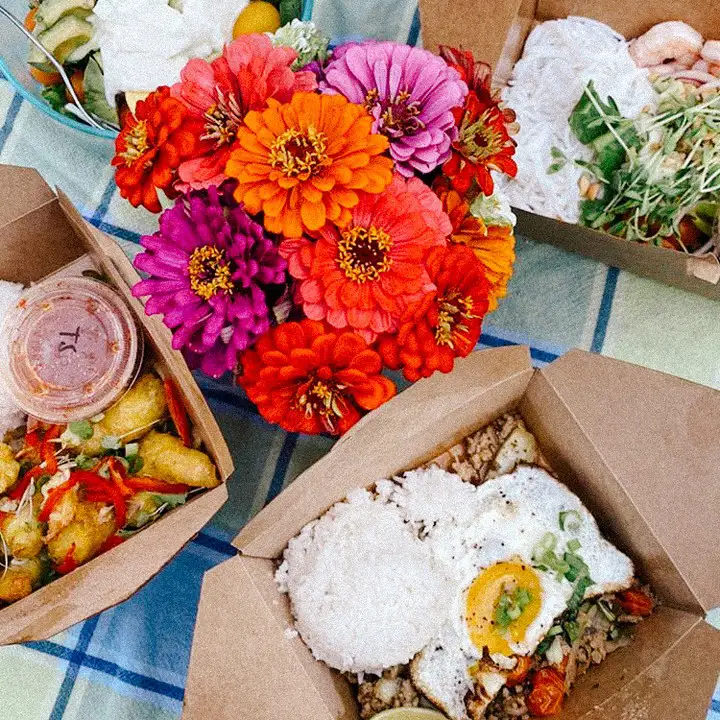 Fresh Southeast Asian dishes ready for pickup or delivery